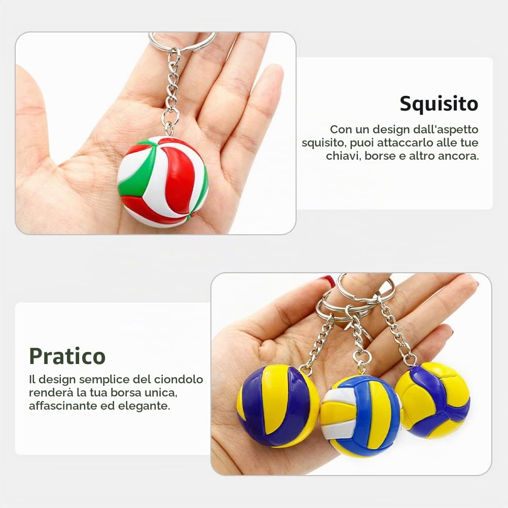 CLISPEED Pallavolo Portachiavi: Sportivo Portachiavi per Zaini Decorativo Compatto Auto Volley