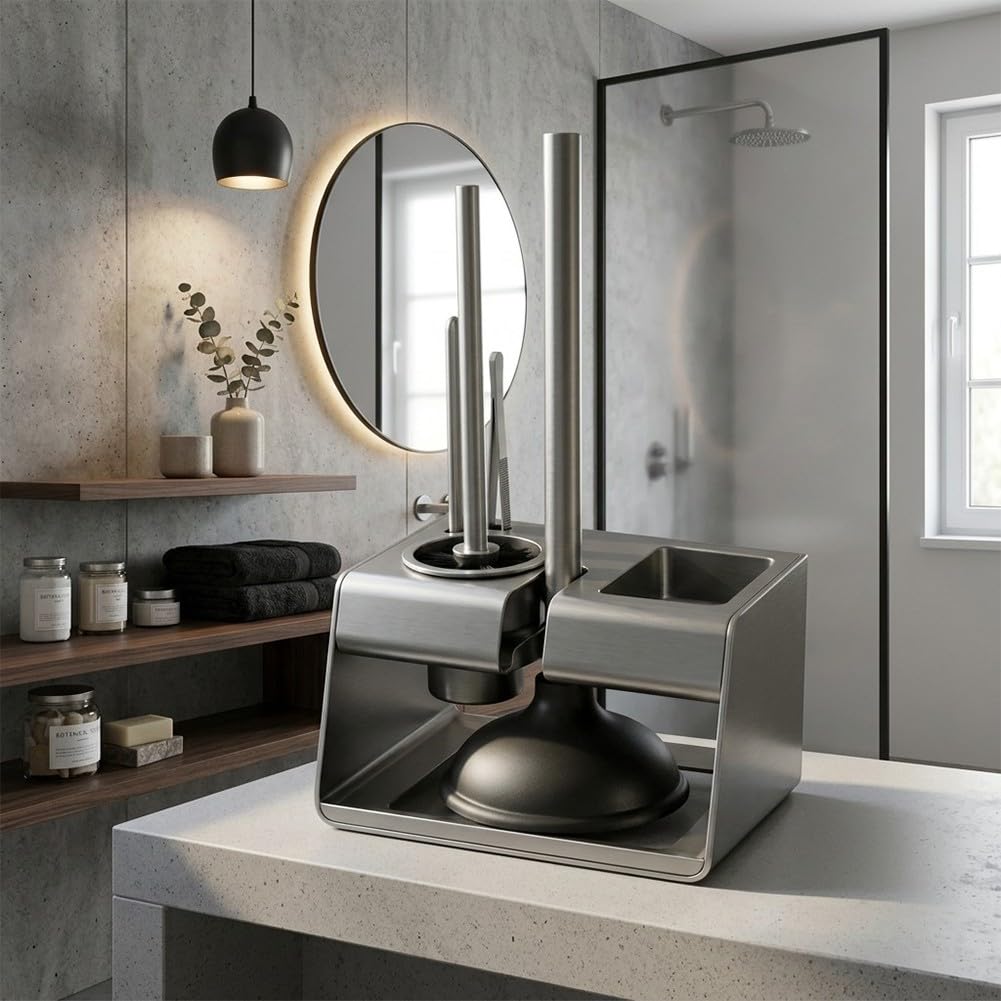 Kit WC 3-in-1 con Sturalavandini e per spazzola da Parete Kit