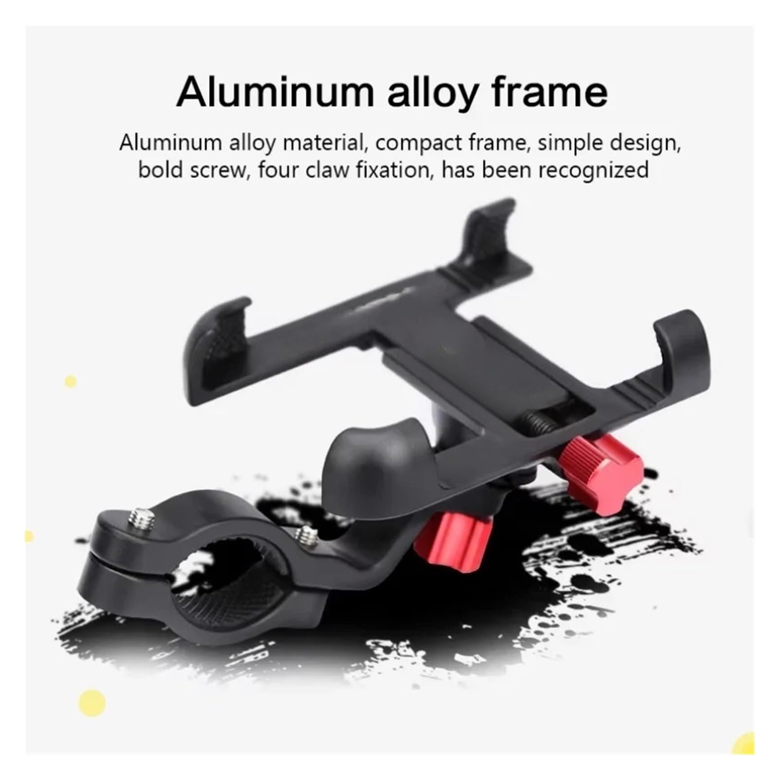 Supporto per navigazione per moto Per supporto manubrio per moto per xiaomi per GPS per telefono cellulare(Silvery)