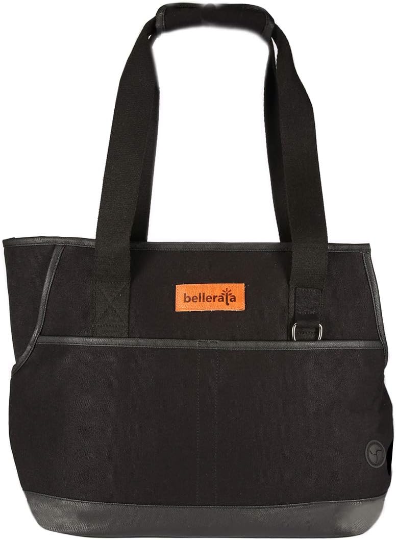 Dog Purse Carrier with Pockets, Portable Small Dog Soft-Sided Carriers with Adjustable Safety Tether, Versatile Pet Carrier Tote for Subway, Shopping