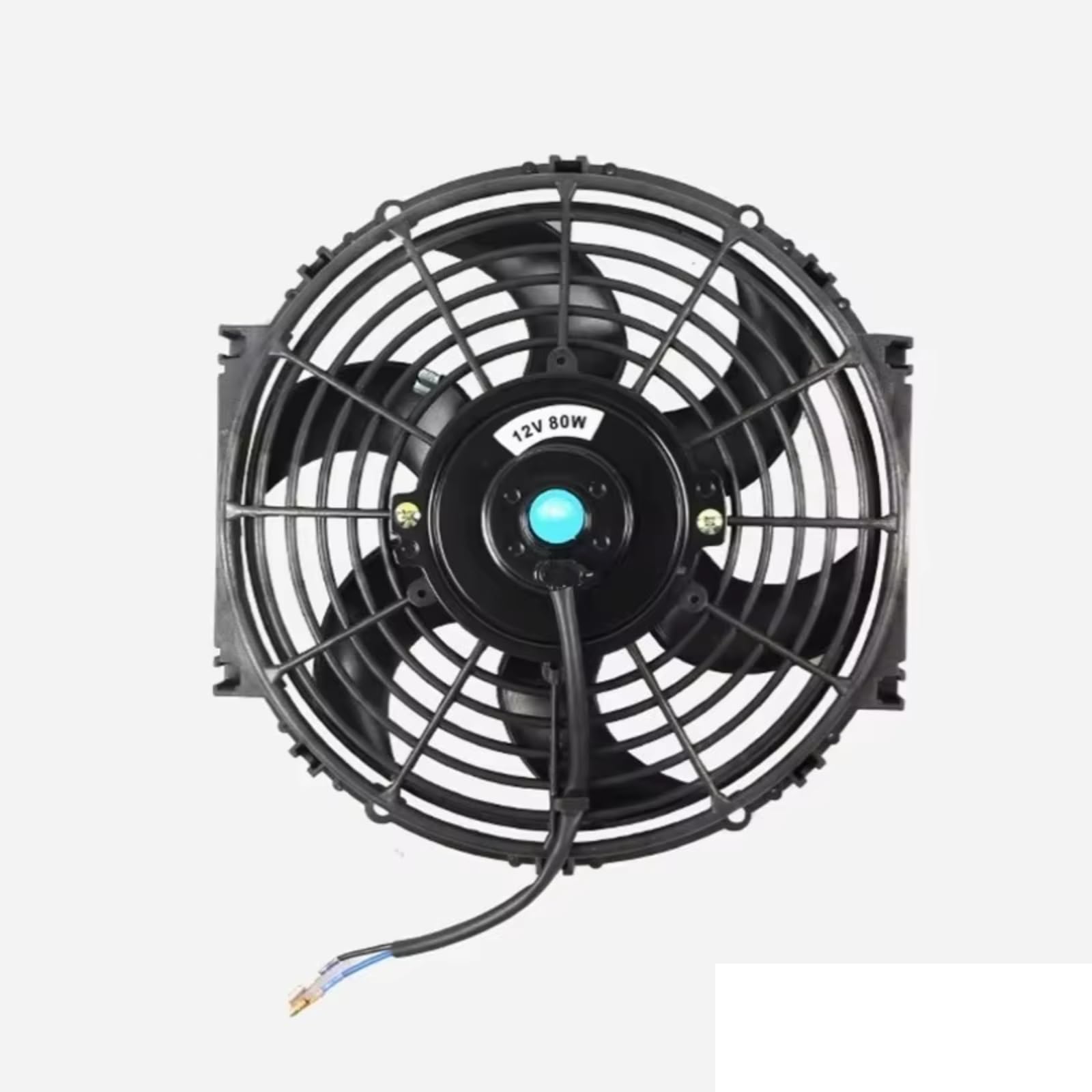 Eléctrico Ventilador Aspas Aspas Ventilador Refrigeración Radiador Compatible Con Del Motor Eléctrico Coche Universal 12V 10" 80w