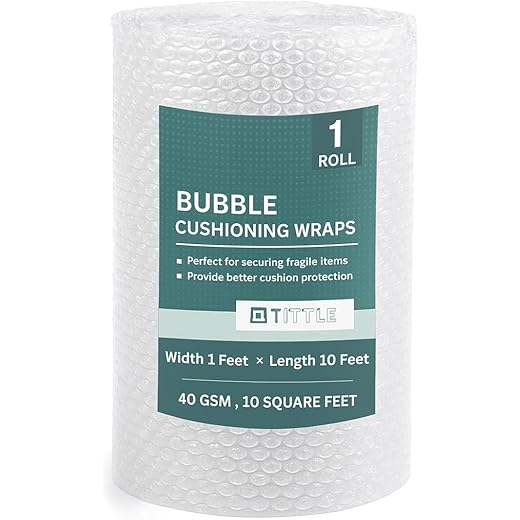 TITTLE AIR Bubble Wrap Packing Roll 1 FT x 10 FT