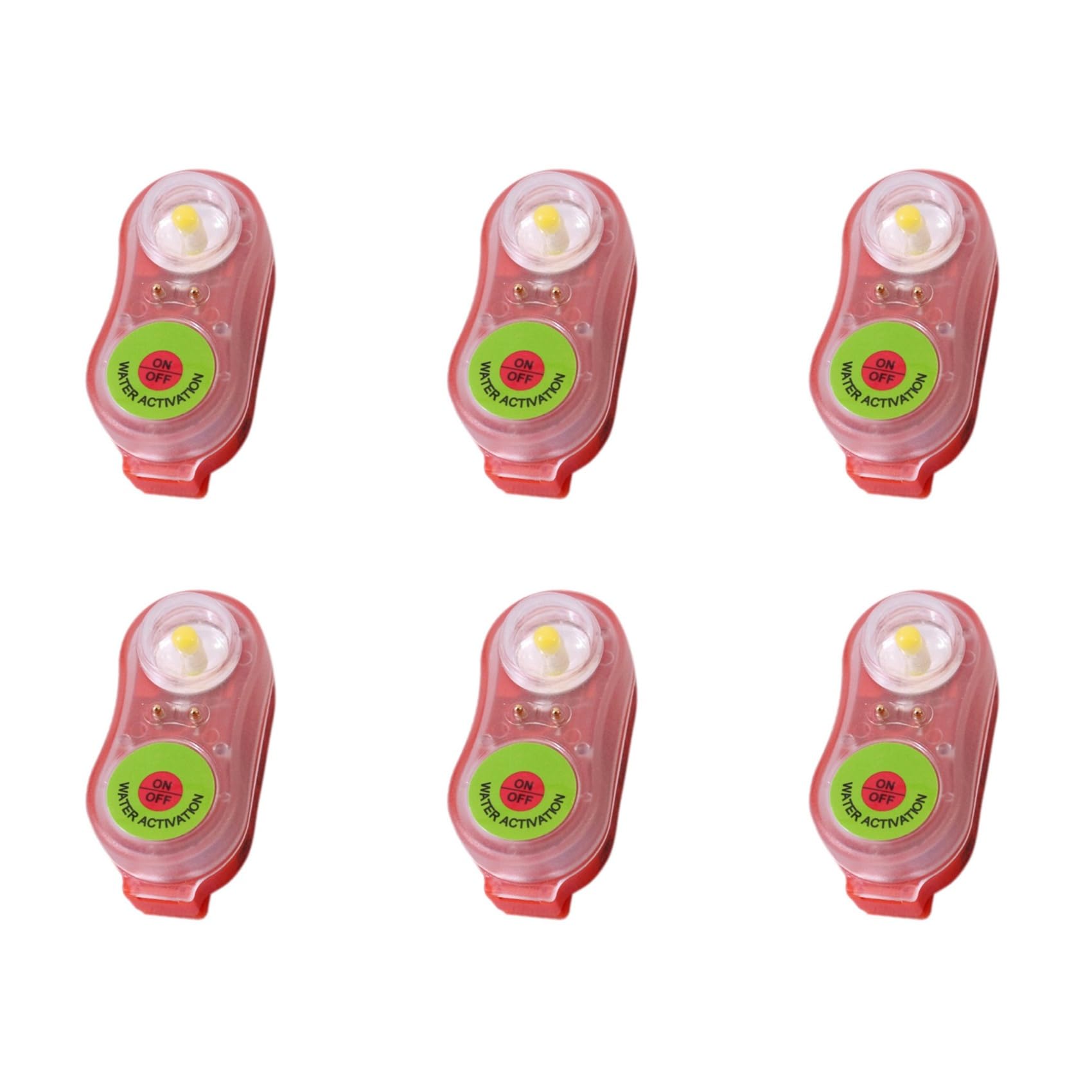 Chaleco de rescate (6 unidades, luz LED, chaleco de rescate Flash, para supervivencia de emergencia en agua