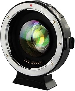 VILTROX EF-M2II Focal Reducer Speed Booster Adapter 0.71x Auto-Focus Lens Adapter for Canon EF Mount Series Lens to M43 Camera GH4 GH5 GF6 GF1 GX1 GX7 E-M5 E-M10 E-PL5,with USB Update Port