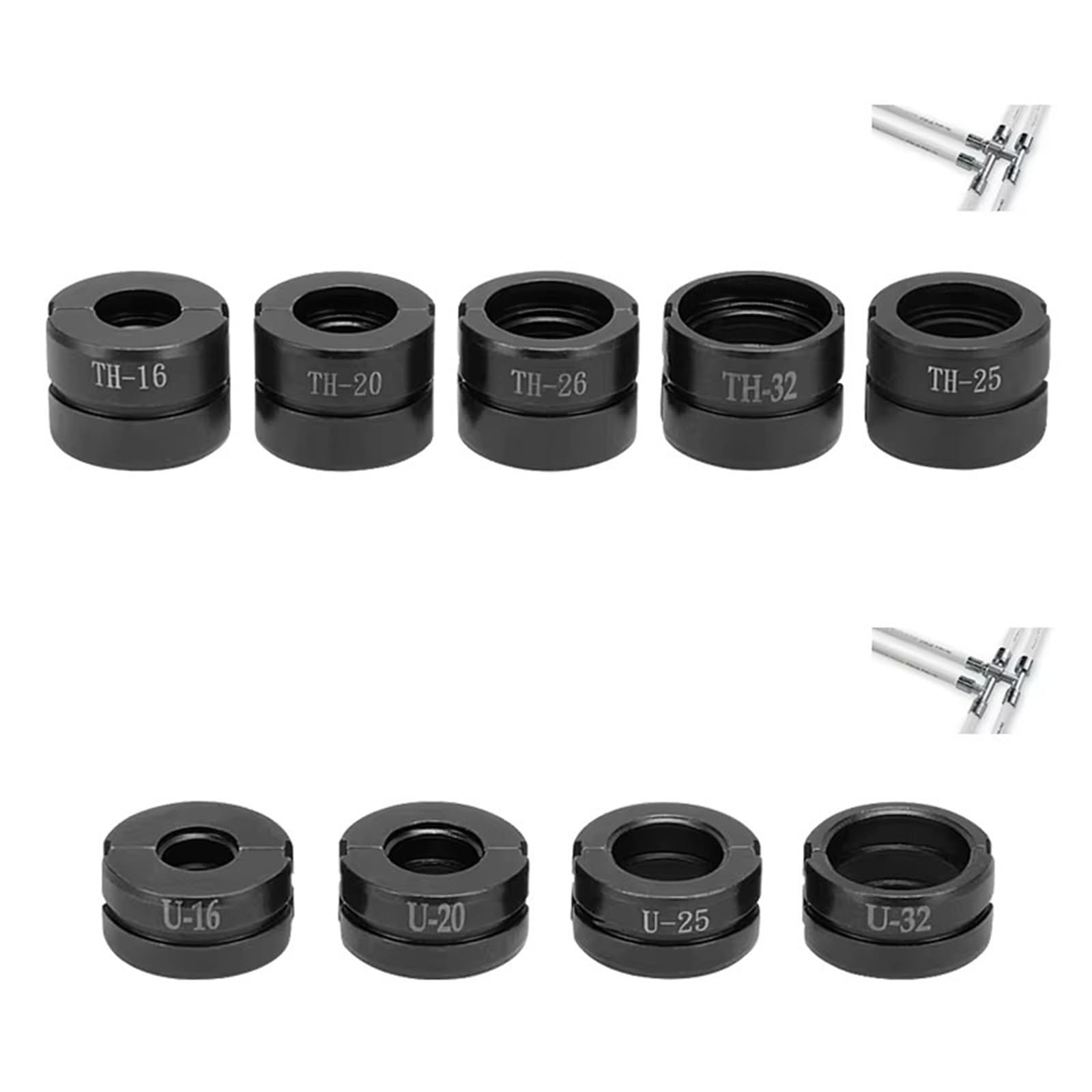 Bqrtvxsd Th And U Compatible For Mgxek Hydraulic Pipe Crimping Jaw, Th‑U & V‑Series Press Molds For Pex & Copper Fittings(Th And U)