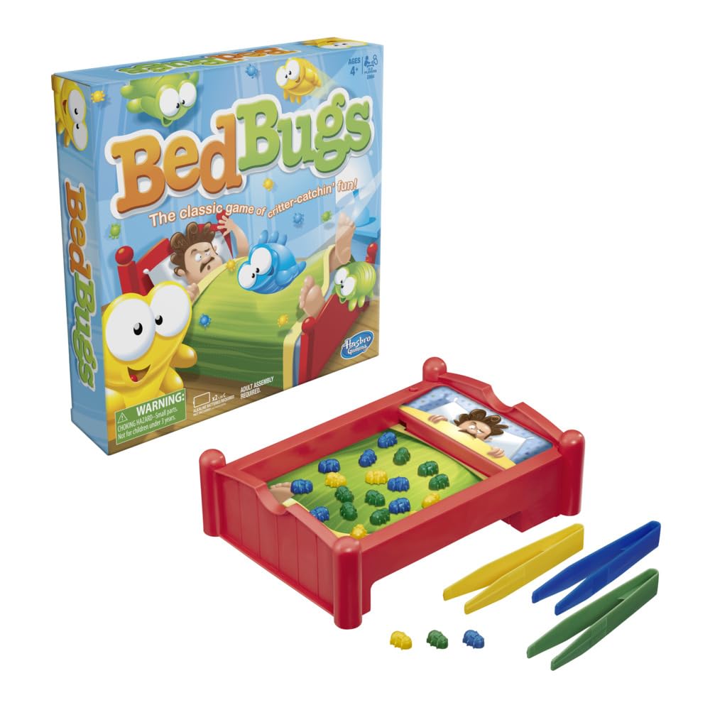 Bed Bugs Board Game | The Classic Game of Critter-Catchin’ Fun | Kids and Preschool Games | Ages 4 and Up | 2 to 3 Players | Family Games | Kids Gifts (Amazon Exclusive)