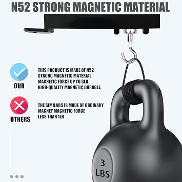 2 Pack Hook Security Magnetic Tool Key for Wall (2Pack)