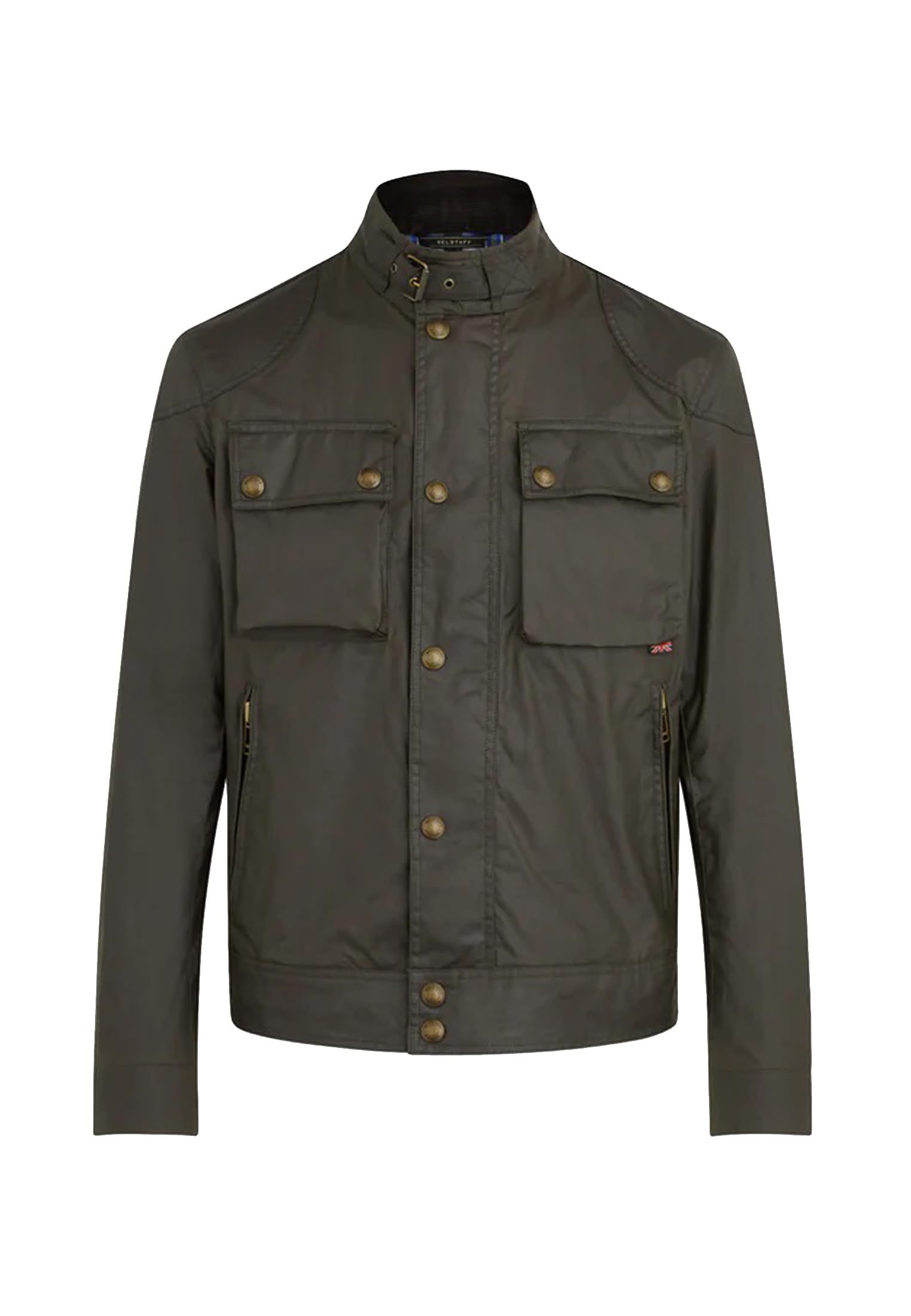 Belstaff Men's Racemaster Icon Jacket Waxed Cotton Faded Olive Size Uk 42