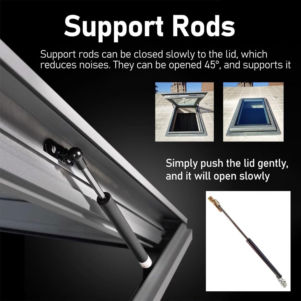 Roof Access Hatch,Large Skylights & Roof Windows,Aluminum Roof Hatch Deck with Glass, Rainproof Flat Roof Lighting Well Window for Hallway Loft Stairway Garage(60 * 60cm)