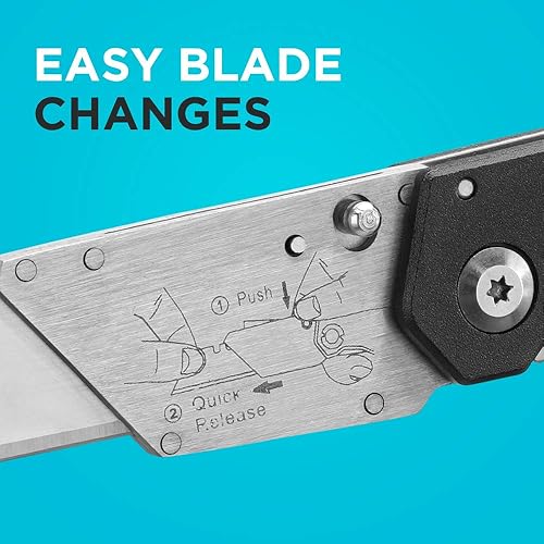 Miniatura 5 de BLACK+DECKER Cuchillo utilitario, plegable, paquete de 2 (BDHT10001)