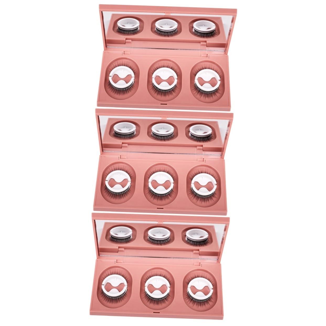 MAGICLULU 3 Set Di Ciglia Finte Soffici Autoadesive Dallaspetto Naturale Colla Per Donne Feste Uso Quotidiano Strisce Di Ciglia Sfuse Facili Da Applicare E Durature 3 Paia*3