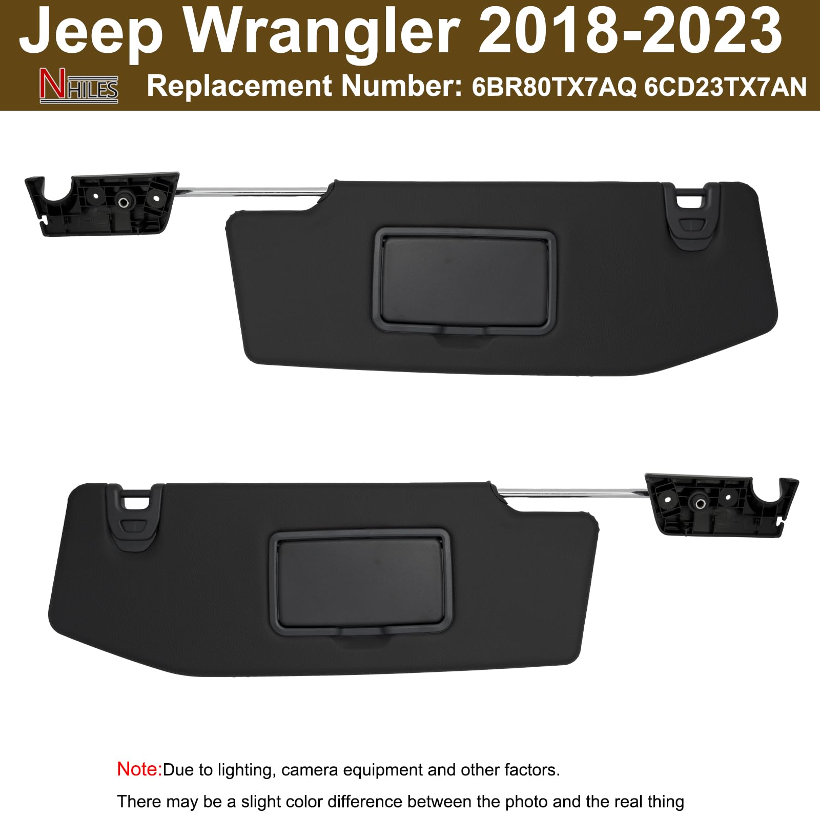 ジープ　ＪL ラングラー　サンバイザー　助手席側　新品 Amazon | NHILES 運転席&助手席側サンバイザー 2018-2023 ジープ