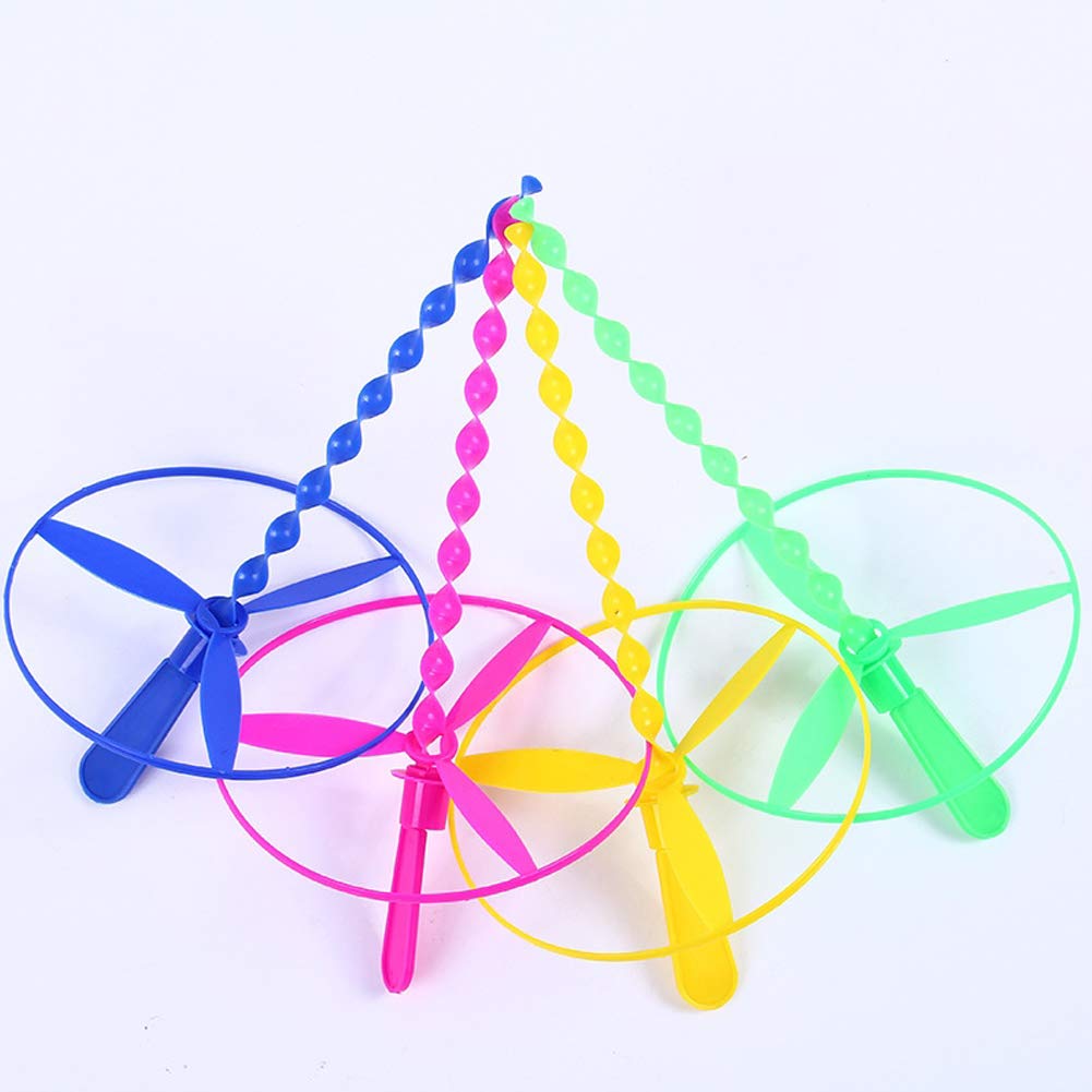 EQLEF Twisty Pull String latające spodki spinning Flying Disc helikoptery zabawka zabawki edukacyjne dla dzieci styl losowy, kolor losowy