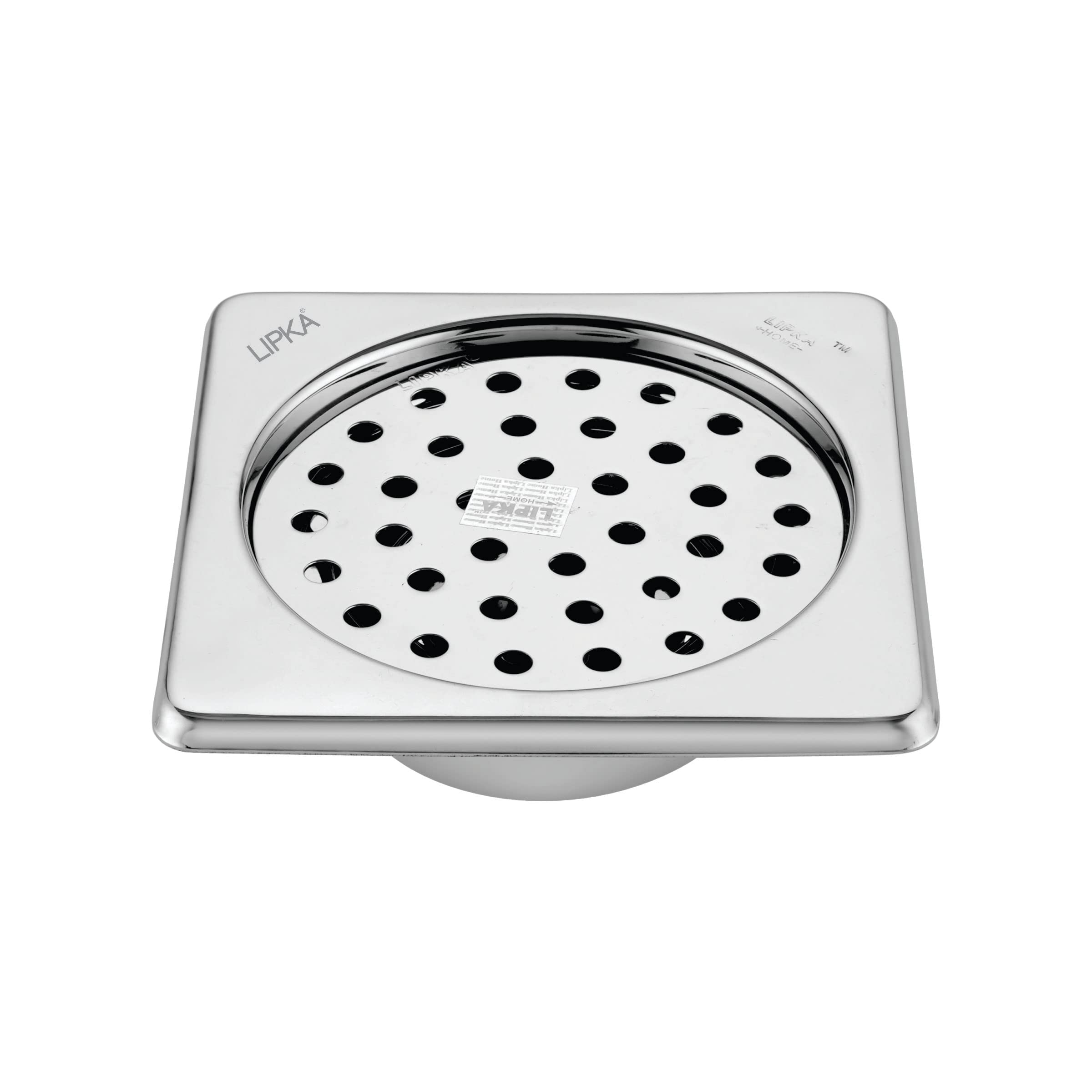 LIPKA Square Super Sleek Floor Drain |304-Grade Stainless Steel |6x6 Inches| with Cockroach Trap/Jali | (B083KJHMVP) Amazon Price History, Amazon Price Tracker