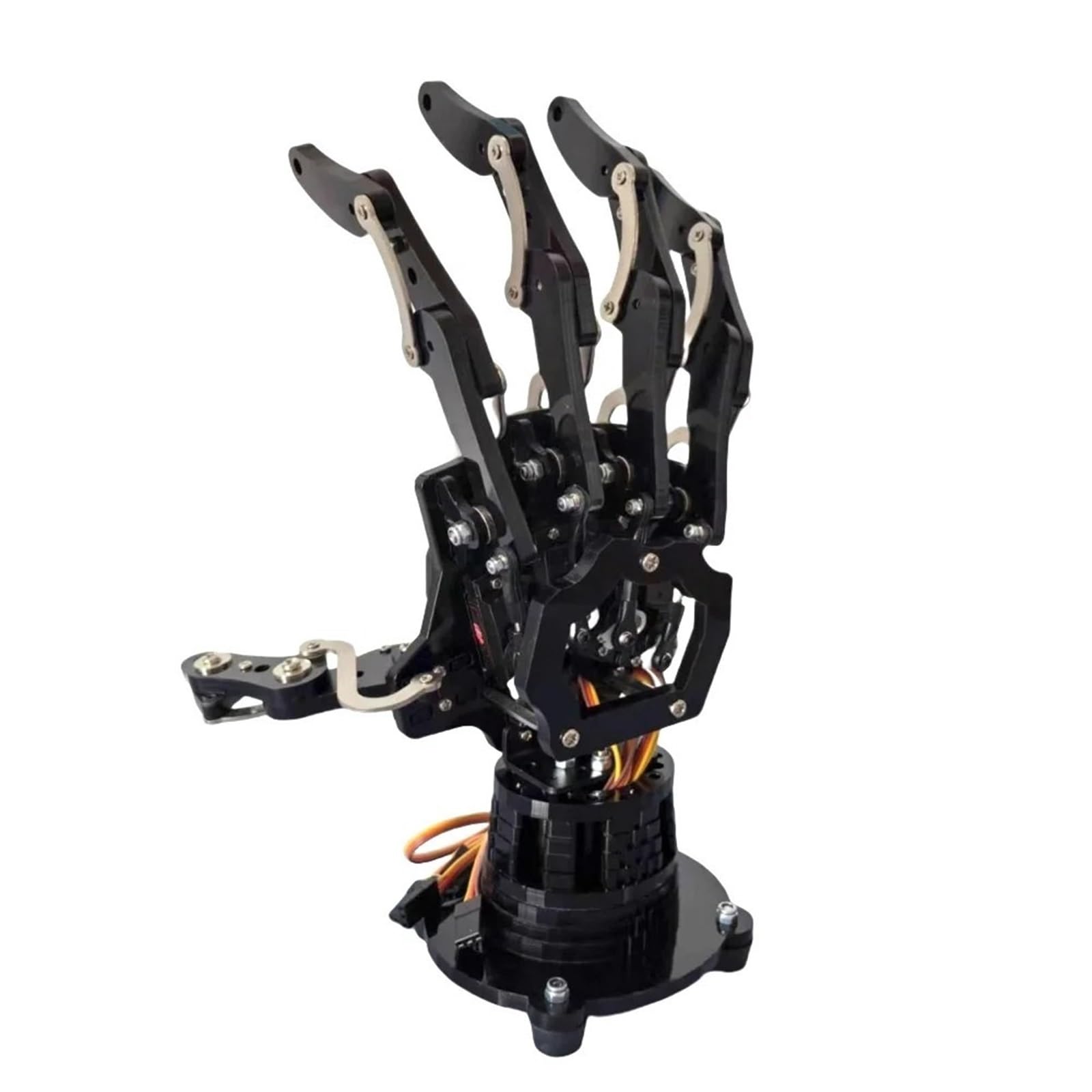 5 DOF pazur ręczny robota z podstawą robot humanoidalny biomimetyczny mechaniczna dłoń 5 palców mechaniczne ramię zmontowany ekspres DIY(Right Hand)