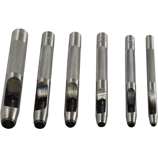 AASONS Hollow Round Leather Hole Punch Set 3mm