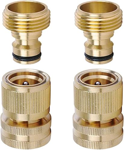 LIKAGE Manguera de latón de conexión rápida, manguera de jardín de rosca GHT de 34 pulgadas, conector rápido, manguera de agua sin fugas, accesorios disponible en Yaxa Venezuela