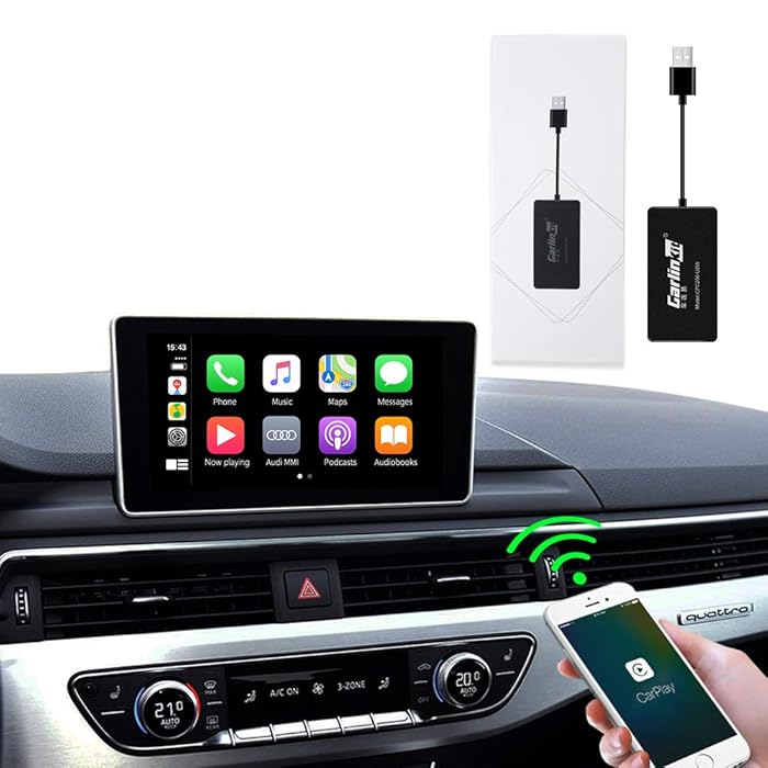 Buy Carlinkit wired to wireless carplay dongle activator for Audi Volov