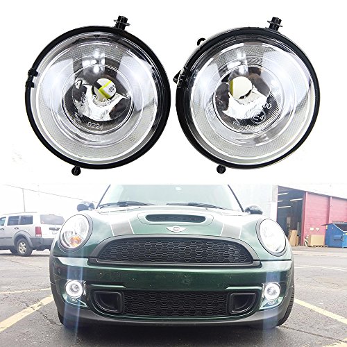 NEWSUN - Faros de conducción diurna, antiniebla, ojos de ángel, LED, alta potencia para Mini Cooper R55 R56 R57 R58 R60 R61