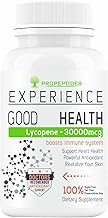 Lycopene 30000mcg Supplement With Spirulina, Vitamin C Tablet, Grape Seed Extract, Super Food To Prostate Health, Antioxidant-60 Sugar Free Tablets (No Capsule/Capsules Pack1)