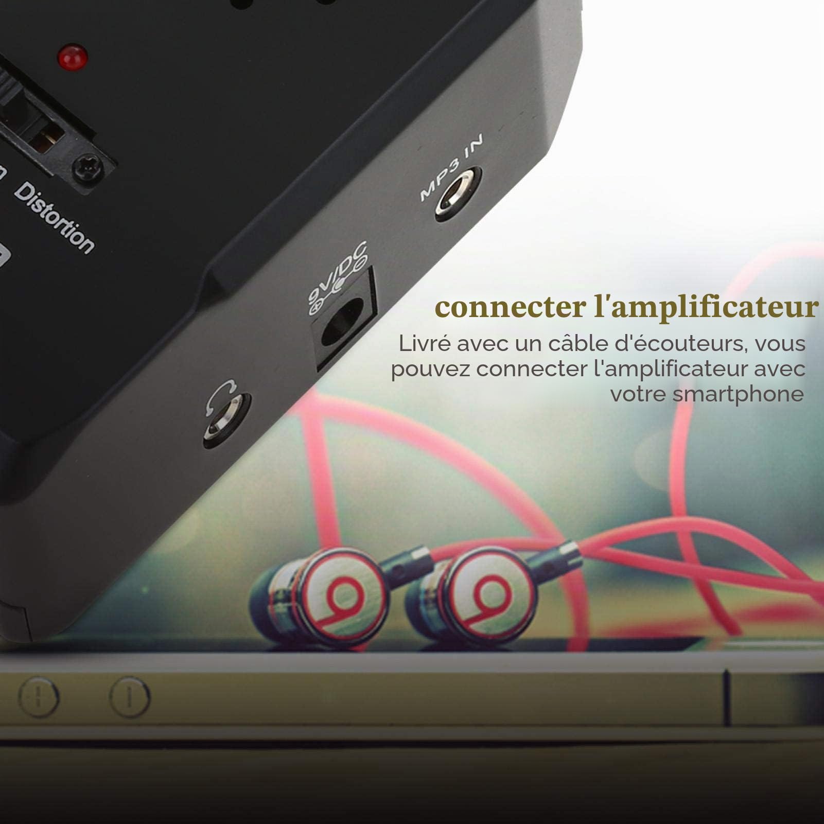 Amplificateur de Guitare Portable Multifonction ,Mini Haut Parleur pour Accessoires de Guitare électrique ,Haut Parleur , haut parleurs pour instruments de musique