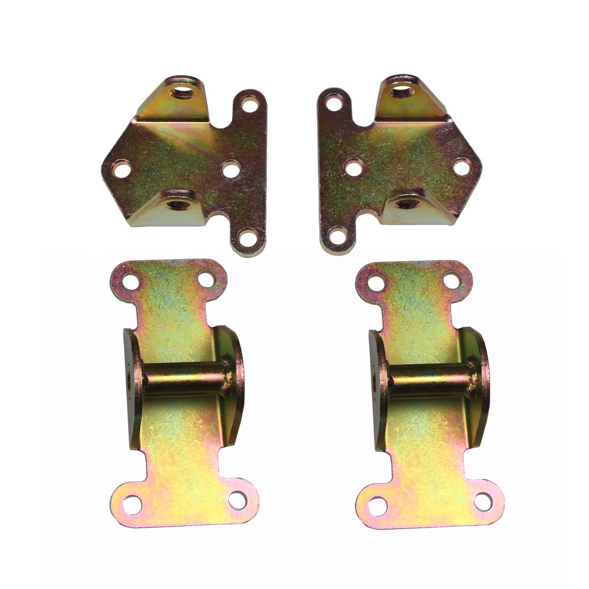 Goodbest New Solid Steel Motor and Chassis Mounts Kit For Camaro Firebird Chevy Frame Small Block SBC Engine Replace # 3990914