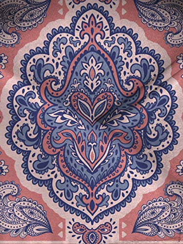 Image of BLACKSMITH Paisley and Floral Printed Italian Pocket Square for Men and Boys, for traditional Indian Wear like Bandhgala and Modi Jacket