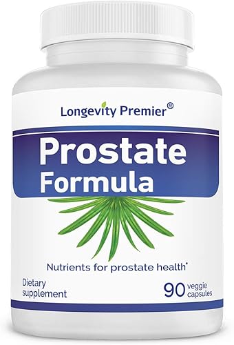 Fórmula de próstata de longevidad con extracto estandarizado de palma enana americana, longitud extra para la salud de la próstata y la prevención