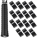 15 Pack Tennis Racket Grip Tape, Precut PU Anti-Slip Tennis Racquet Grip Tape with Dry Feel, Sweat Absorption, Comfortable Handle Overgrip Grip Wrap for Tennis/Badminton/Pickleball
