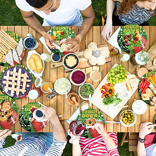 Football Party Decorations Supplies 48Pcs Kit, 2023 Superbowl Birthday Party Decorations Football Plates And Football Napkins Serves 16 Guests, For Kid's Party And Super Bowl Gameday Decorations #TOP4