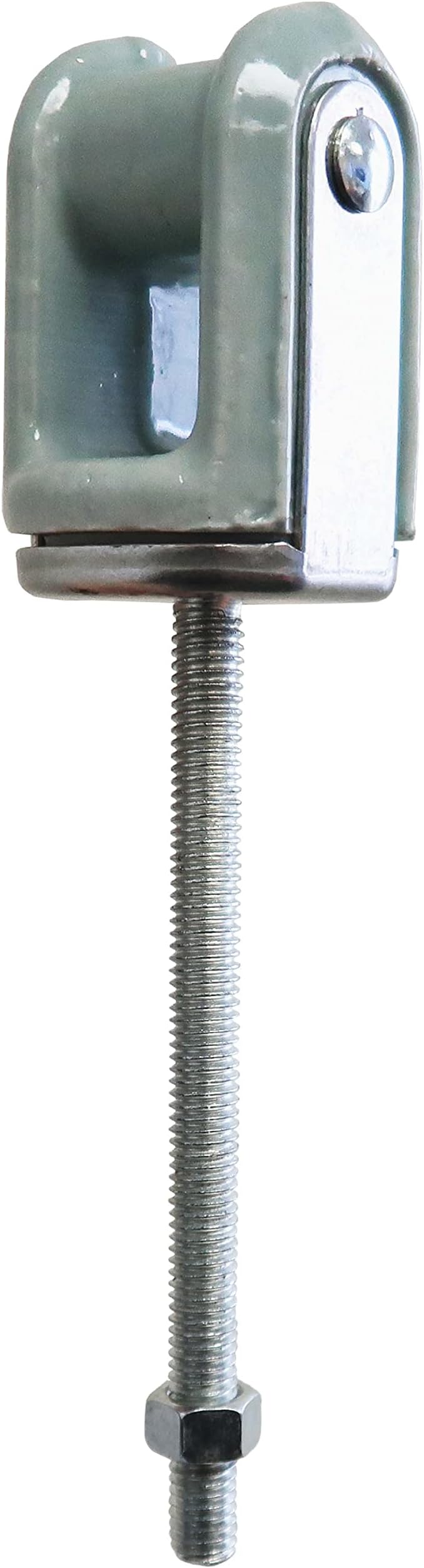 AP-10922, Heavy Duty Bolt and Nut Type Porcelain Wire Holder, Reinforced Steel Bolt, Reinforced Steel Support, Ceramic Head for Cables or Wires Acts as an Insulator.