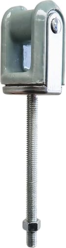 AP-10922, Soporte de alambre de porcelana tipo perno y tuerca resistente, Perno de acero reforzado, Soporte de acero reforzado, Cabeza de cerámica