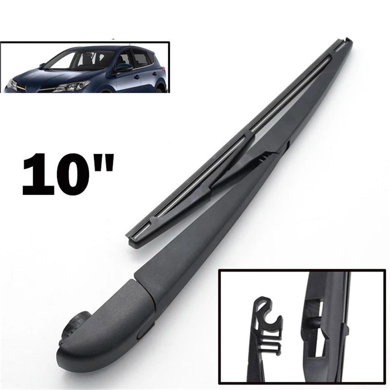 Kit Set Braccio E Spazzola Tergicristallo Posteriore da 10" per T&oyota RAV4 XA40 2013 14 15 2016 2017 Parabrezza Parabrezza Portellone Posteriore Spazzola per Finestrini Tergicristallo