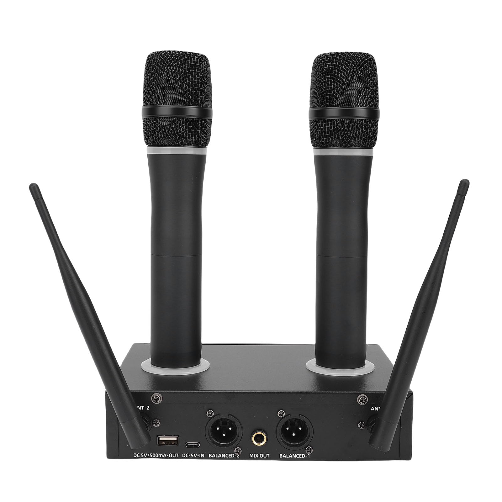 SENECESLIl di Microfoni Wireless Ricaricabili dei Microfoni per Riunioni di Karaoke Familiare, Kit in Lega di Alluminio in Alluminio / / 2/2
