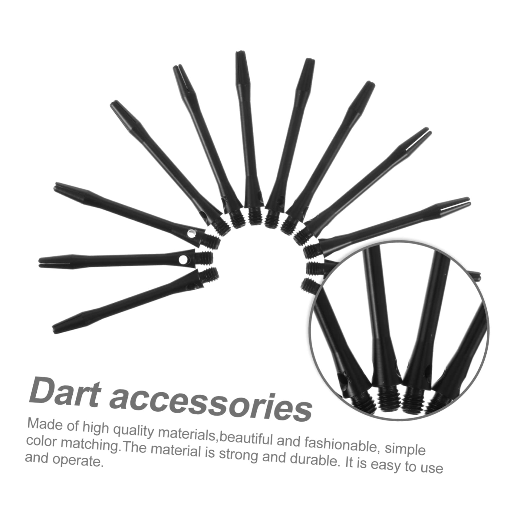 Mipcase 3sets Long Shafts 45mm Metal Shafts 2ba Thread Aluminum Alloy Soft Tip Replacement Rods 12pcs*3