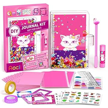 Aocii Kit di diario fai-da-te per ragazze, regali per ragazze di 6-14 anni, set di forniture per album di ritagli e diario