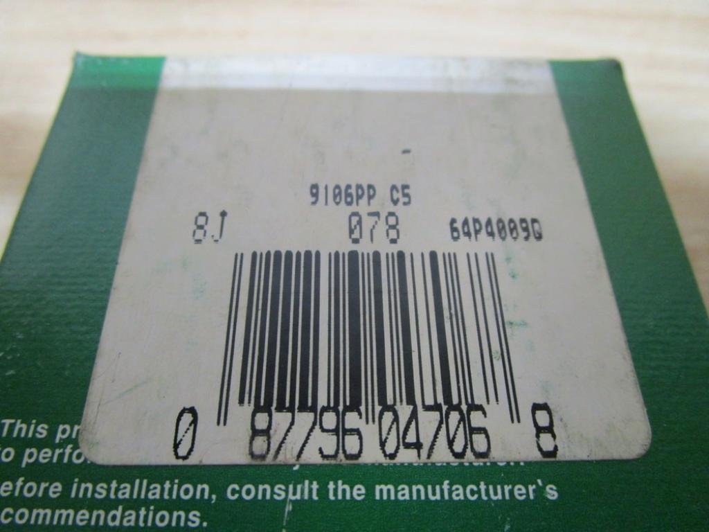 Conrad Ball Bearings - FAF 9106PP