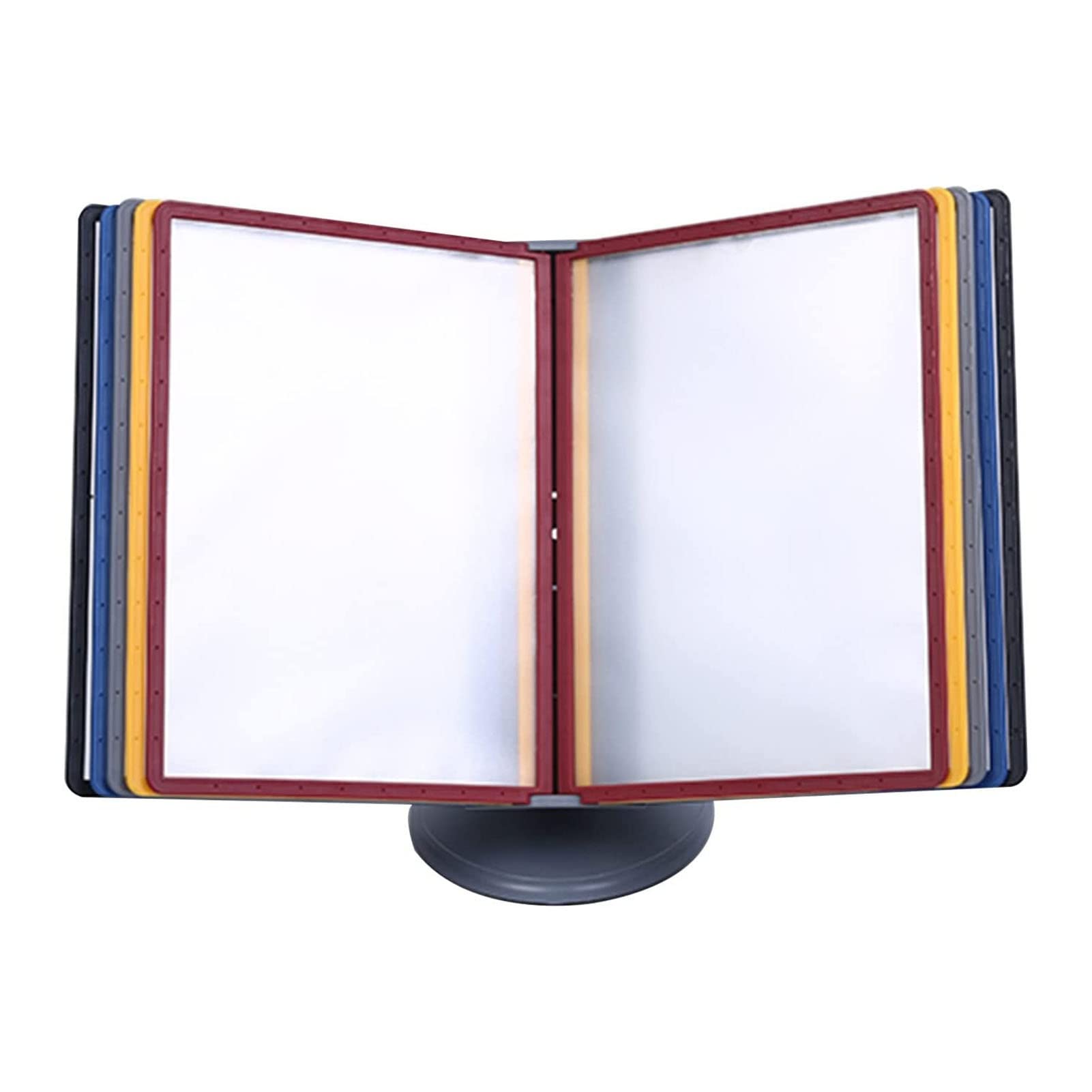 YNIYUJKL File Organizer With Adjustable Flip Display For Office, Workshop, Restaurant A4 Document Storage,B-10 pages