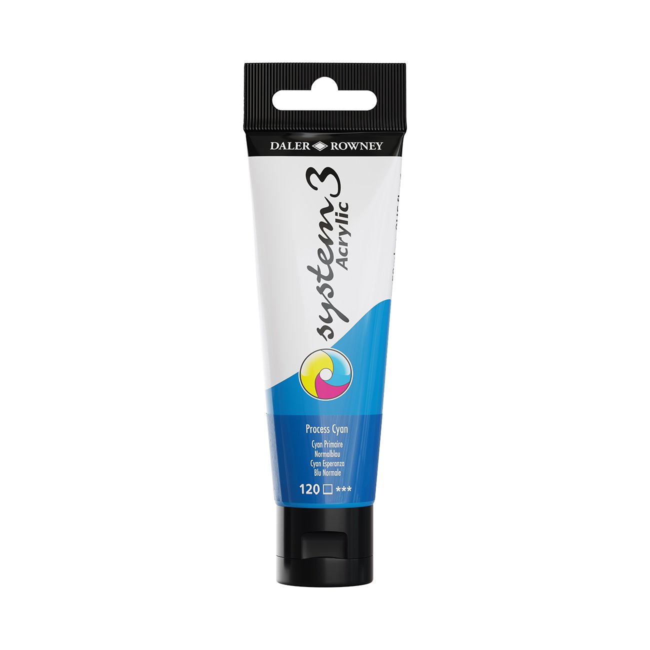 Daler Rowney System 3 Acrylic Paint 59ml (120 Process Cyan)