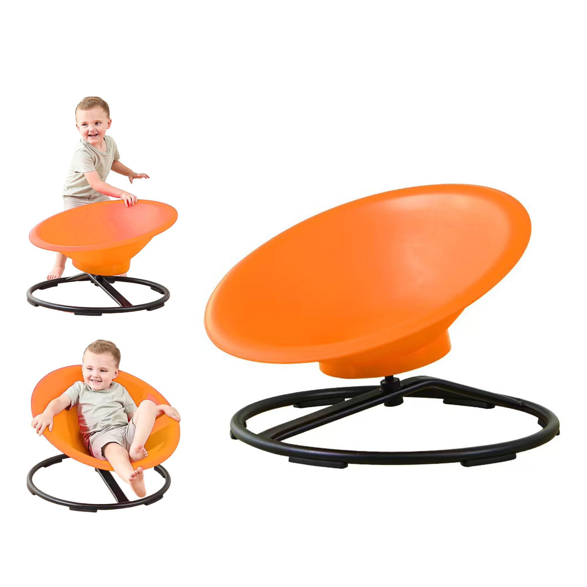 Large Sensory Spinning Chair for Autism,65cm Completely Wrapped 360° Swivel Chair for Kids,Autism Sensory Equipment Comfortable to Lie Down sit and Spin,Training Body Science Toy