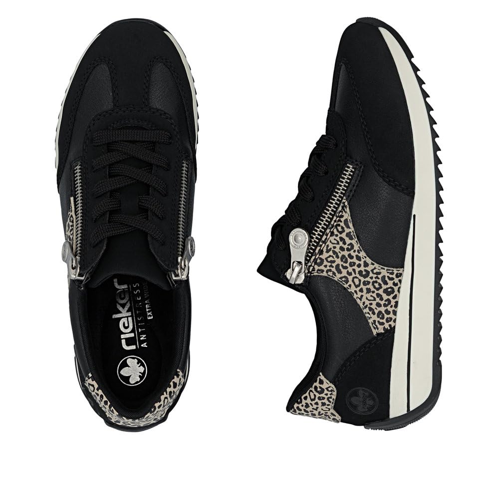 Rieker Damen Sneaker N1210, Frauen Schnürschuhe, lose Einlage