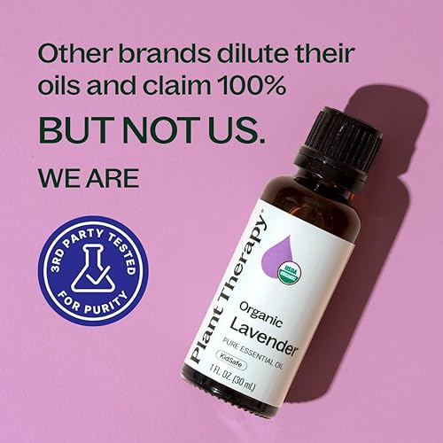 Miniatura 5 de Plant Therapy Aceite esencial de lavanda orgánica 100% puro, certificado por USDA, orgánico, sin diluir, aromaterapia natural para difusión y uso