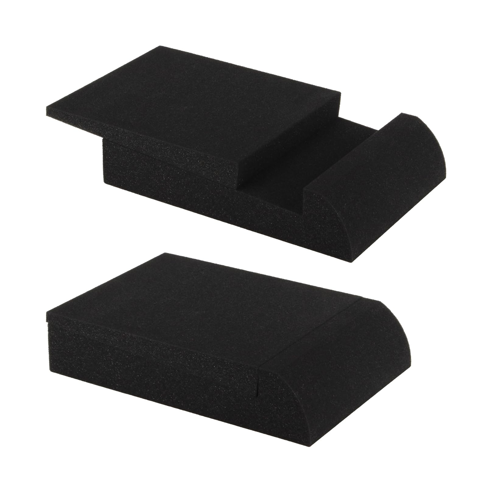YINSHCO 2 Pack Studio Monitor Isolation Pads for 3-4.5 Inch Monitors, Speakers Sound Insulation Studio Foam Prevents Vibrations, Acoustic Foam to Elevate Fits Most Speaker Stands
