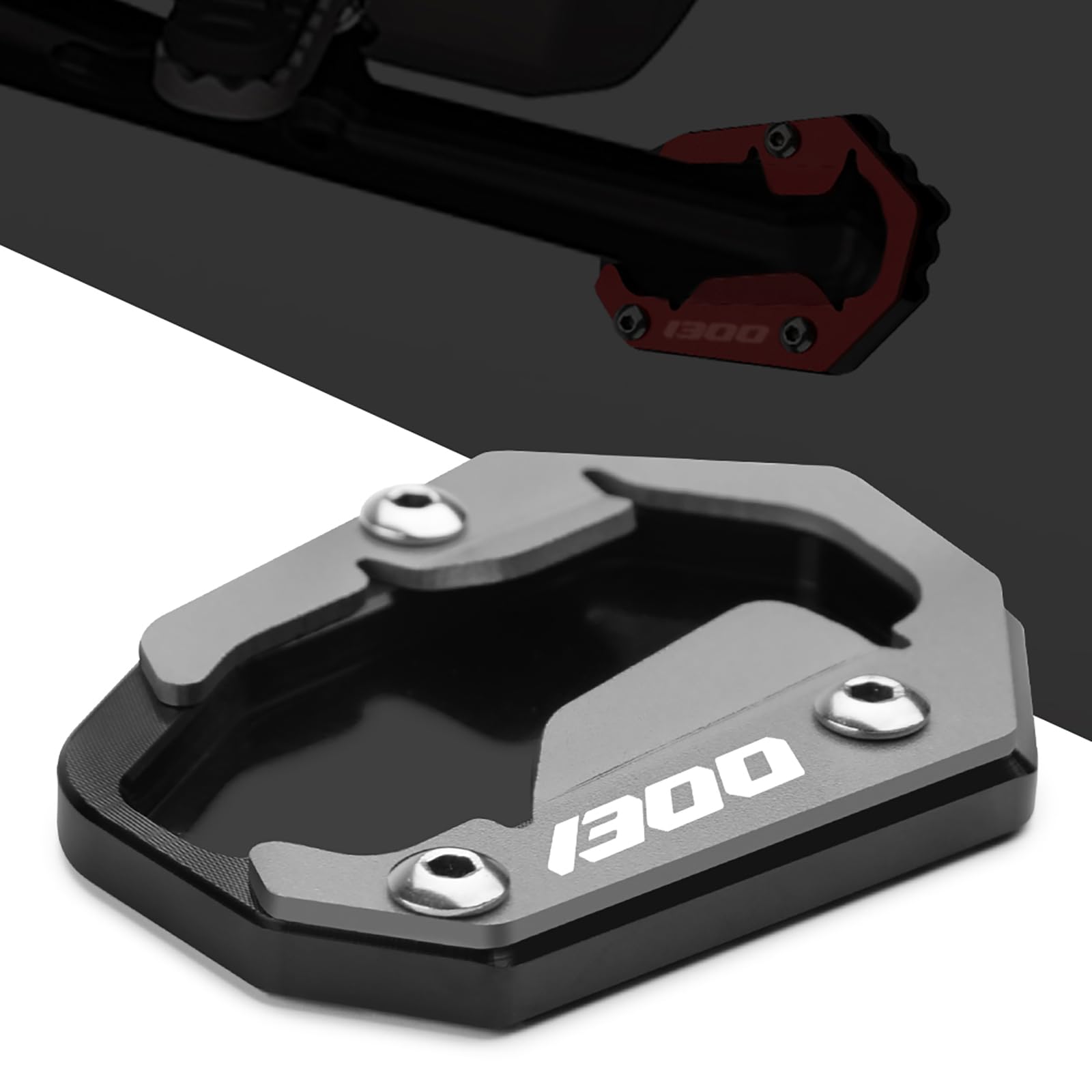 Per R1300GS R 1300 GS 2023 2024 2025 Moto Piastra Estensione per Cavalletto Laterale Moto Accessori (Titanio)