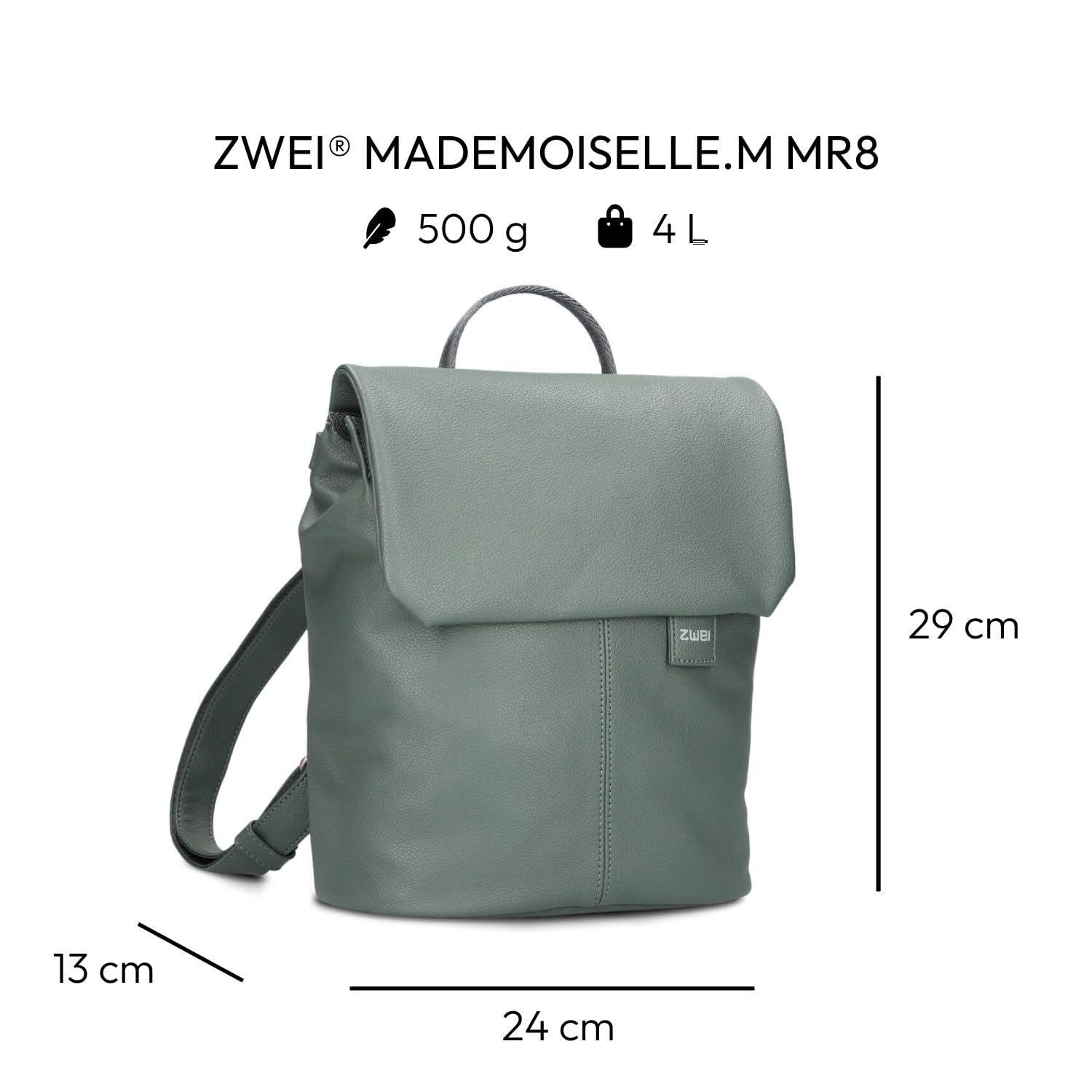 Zwei Unisex Mademoiselle Mr8 Rucksack (1er Pack)
