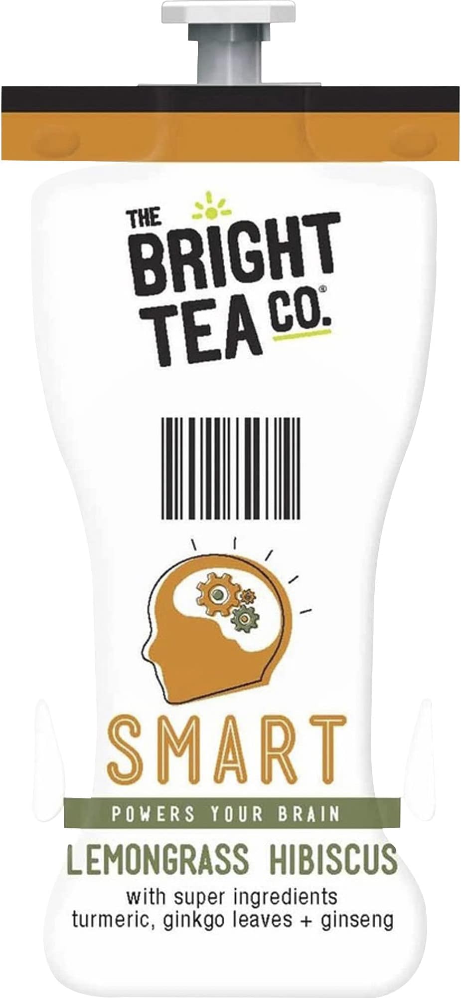 Flavia Tea - SMART TEA - Lemongrass Hibiscus w/Termaric + ginseng - 18-Count Fresh Packs (Pack of 1)