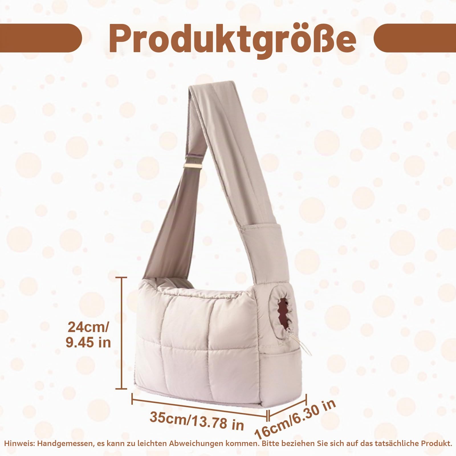 Hundetasche, mini Haustiertasche,Atmungsaktiver Haustier-Tragebeutel mit Sicherheitsverschluss,für den Spaziergang, Aktivitäten im Freien und Ausflüge am Wochenende (Grau)