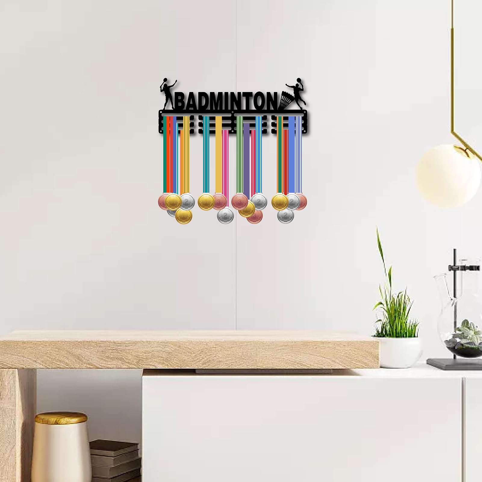 CREATCABIN Soporte Para Medallas Fútbol,Soporte Para Medallas,Estante Para  Medallas Hierro Y Metal Negro,Soporte, image size:1601x1601