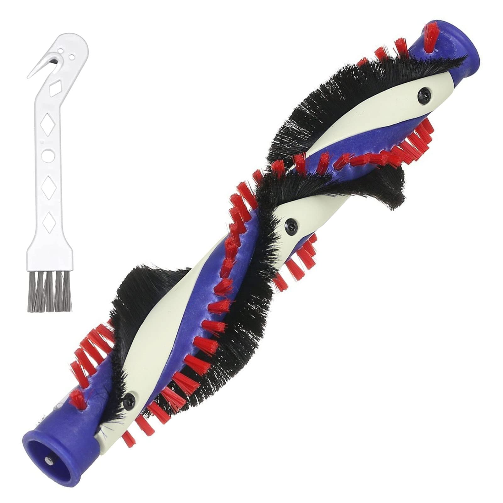 Spares2go Purple, Red, White Brushroll Brushbar Compatible With Dyson Dc35 Dc44 Dc45 Vacuum Cleaner + Maintenance Tool