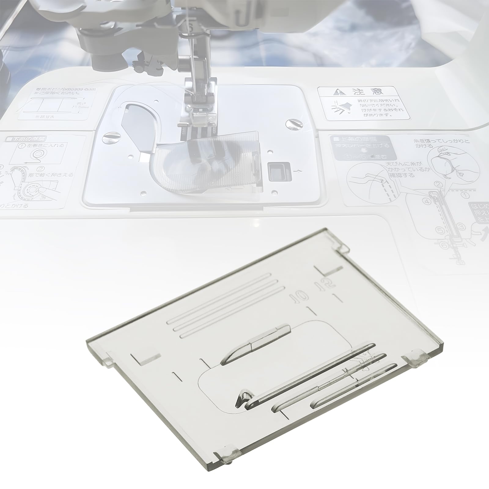 YINETTECH 2 Pcs Bobbin Cover Plate XF2404001 Compatible with Brother BB370/ BM2800/BM2800CT/BM2800FG/BM3550FG Sewing Machine Needle Cover Plate - Image 3
